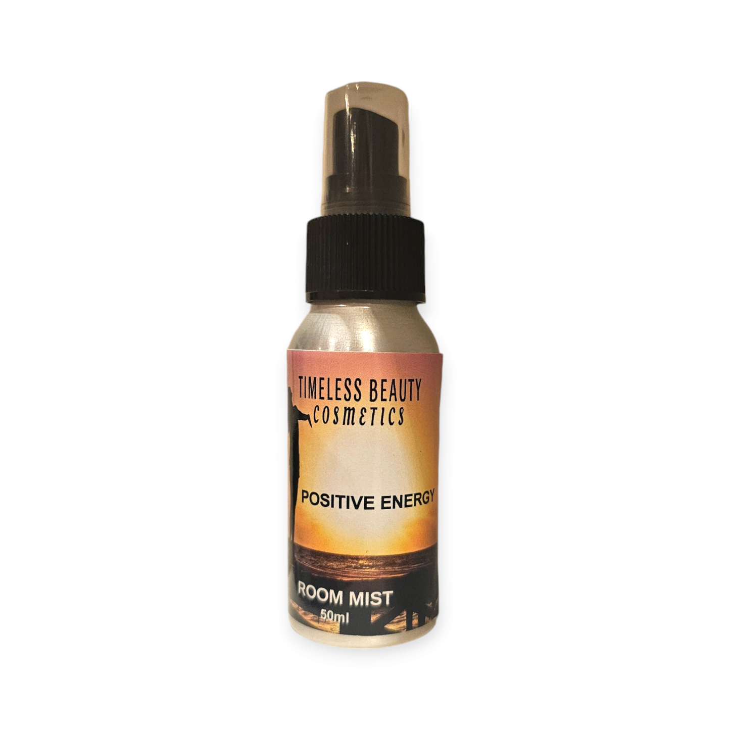 Positive Energy Room spray essential oil blend bottle.
