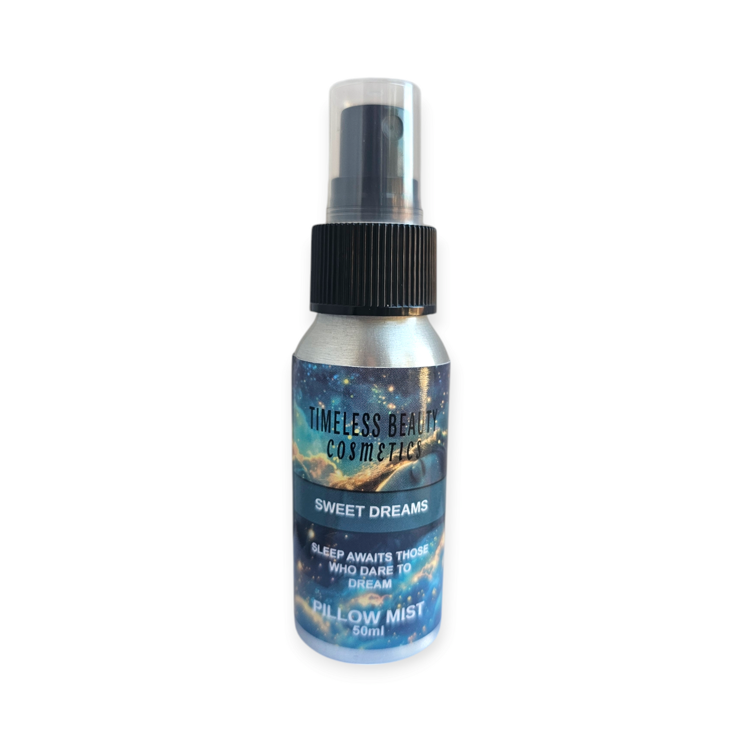 Sleep Spray Sweet Dreams Pillow Mist essential oil blend bottle for restful sleep.