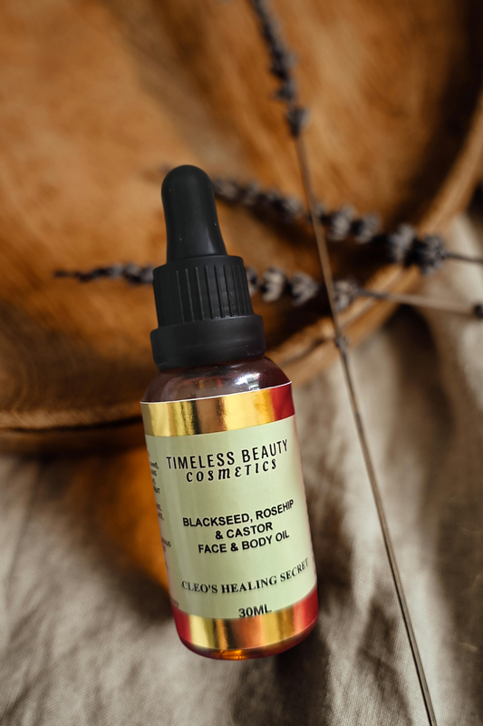 Black seed + Rosehip +Castor Oil Blend Transformative Skincare elixar - Timeless Beauty Cosmetics