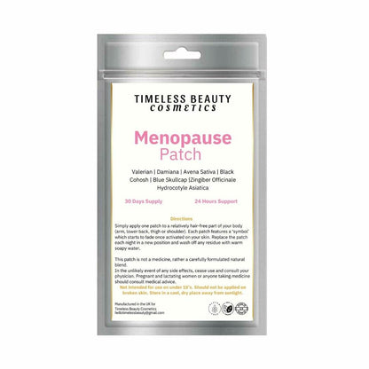 Menopause Patch 30 topical patches - Timeless Beauty Cosmetics